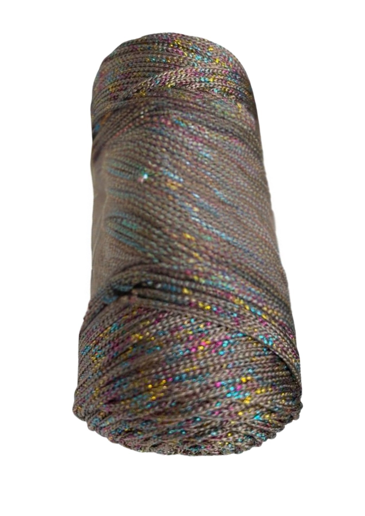 Makrome İpi 3mm Polyester Vizon Simli