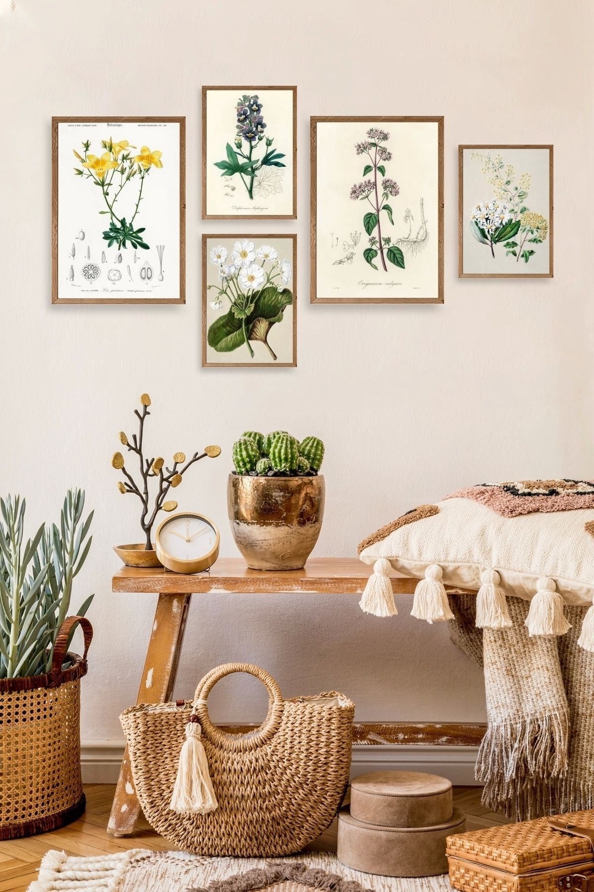 Çiçekler 5'li Tablo 30 x 40