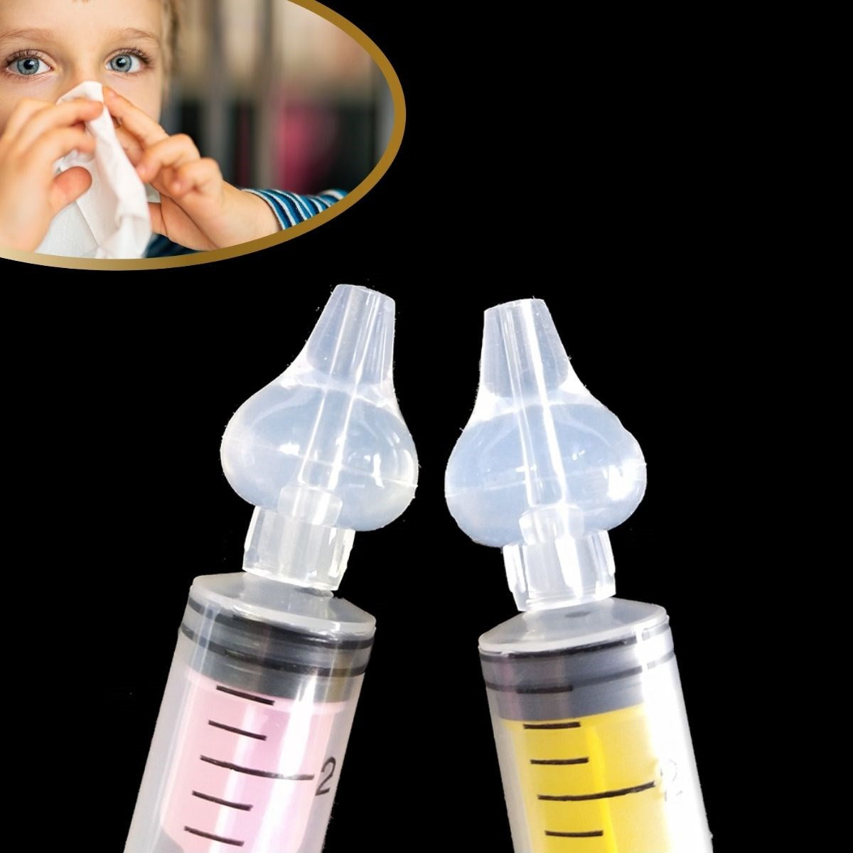 BUFFER® Yeniden Kullanılabilir, Manuel Burun Temizleyici 10ml Kapasiteli Burun Açıcı Şırınga