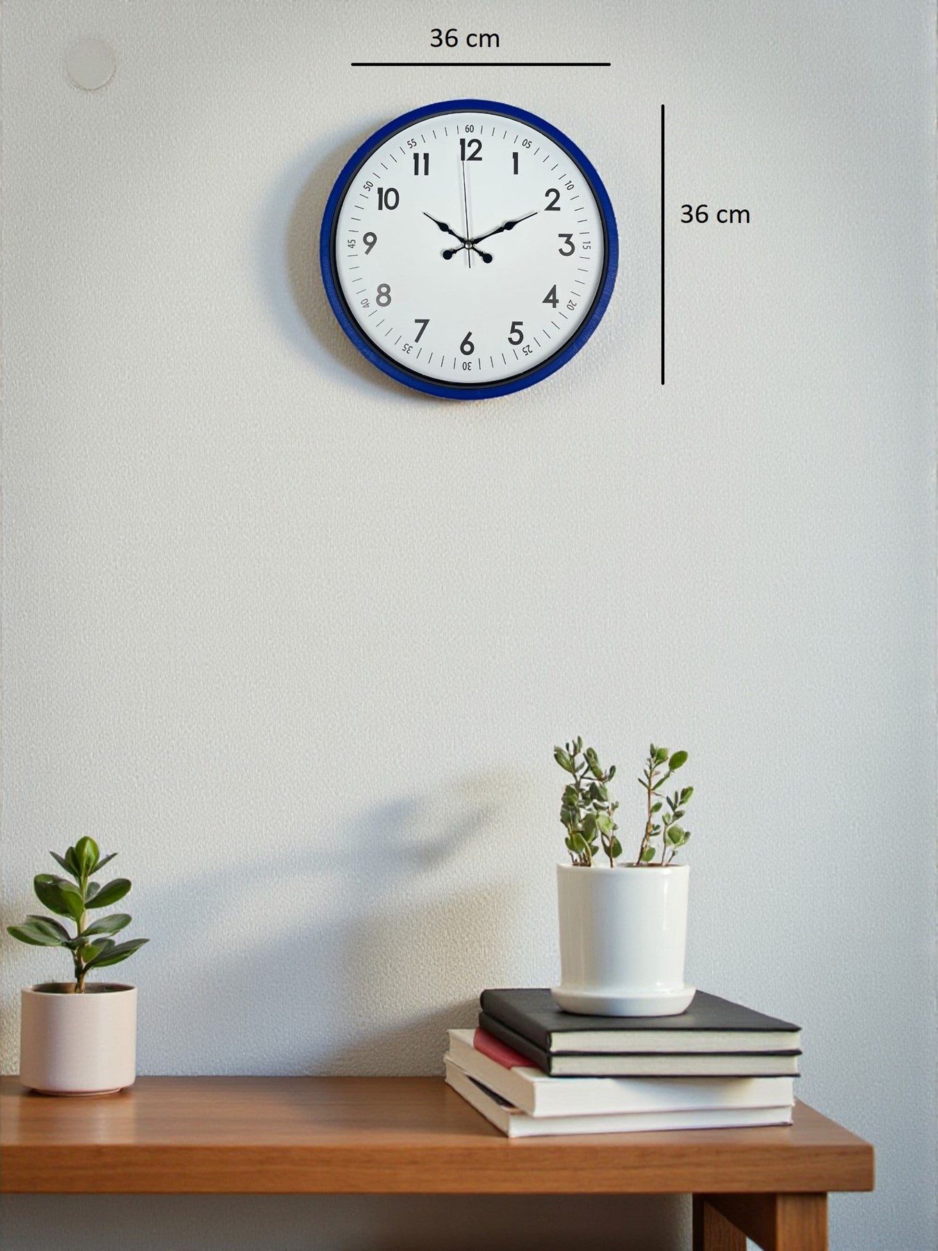 Zentime 36 Cm Lacivert Dekoratif Duvar Saati