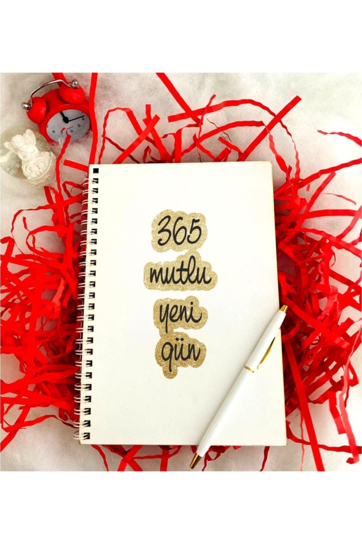 Yeni Yıl 365 Mutlu Yeni Gün Defter Kalem Seti