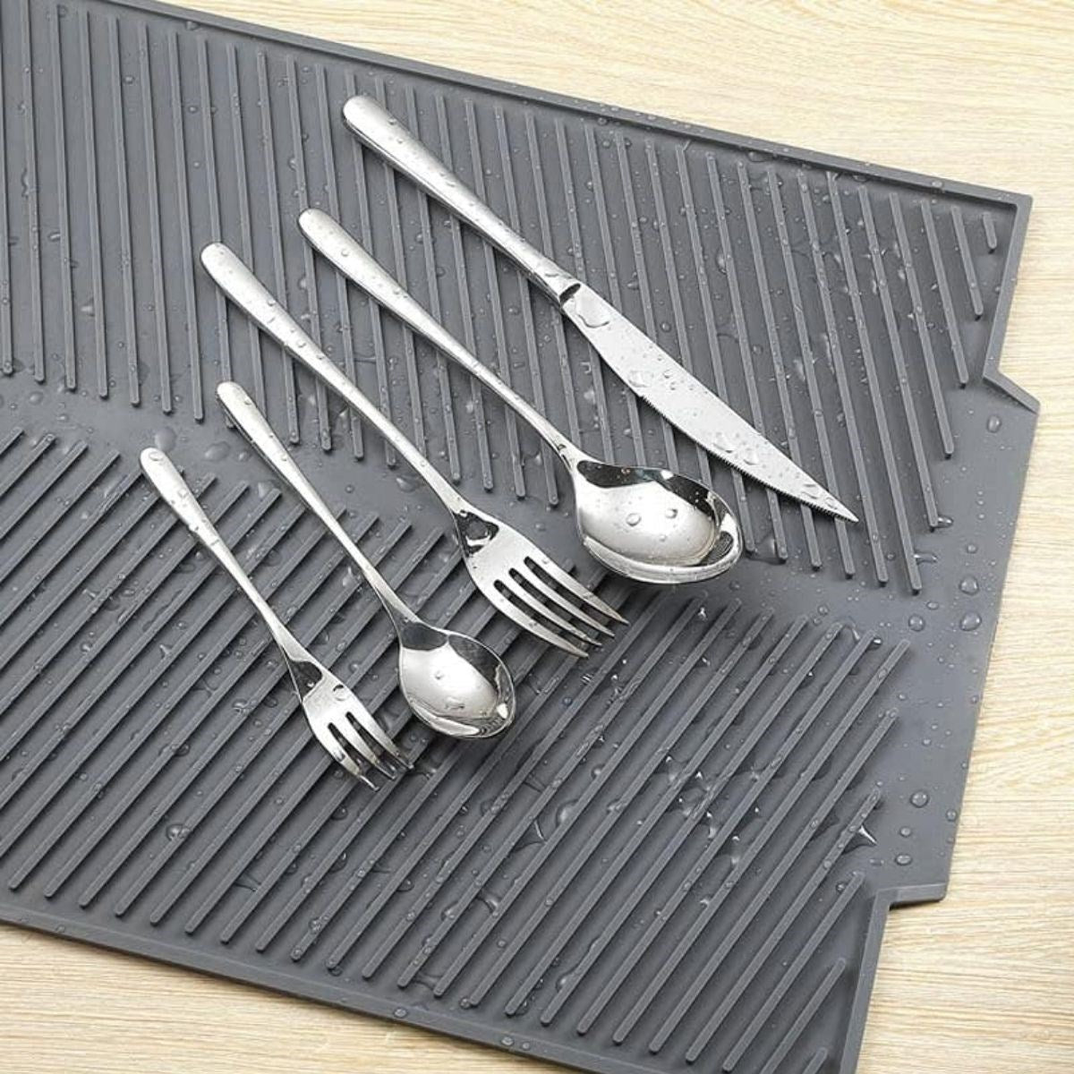 BUFFER® Büyük Bulaşık Kurutma Matı,Silikon Bulaşık Kurutma Matı Çok Amaçlı Tezgah Üstü Mat