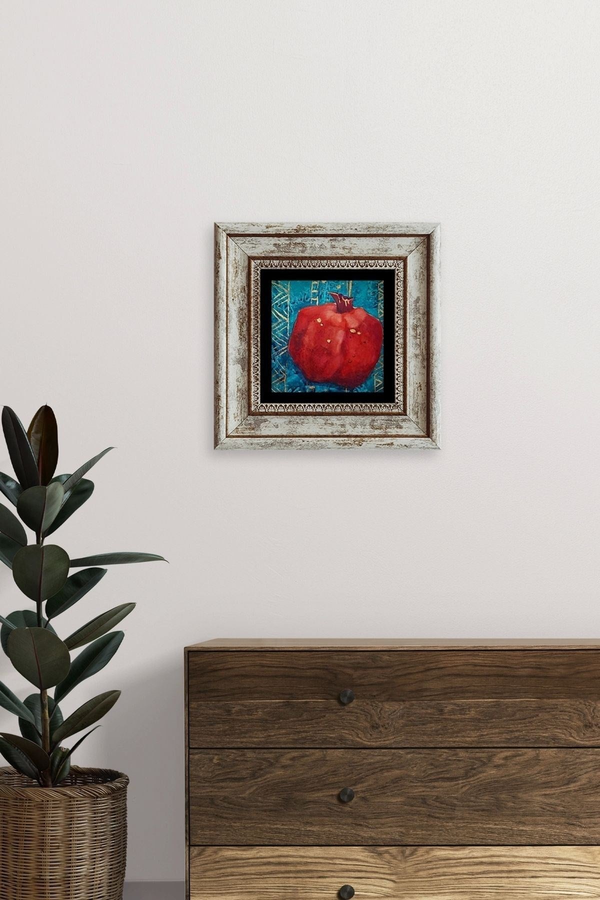 Bereket Narı Çerçeveli Taş Tablo 20 cm