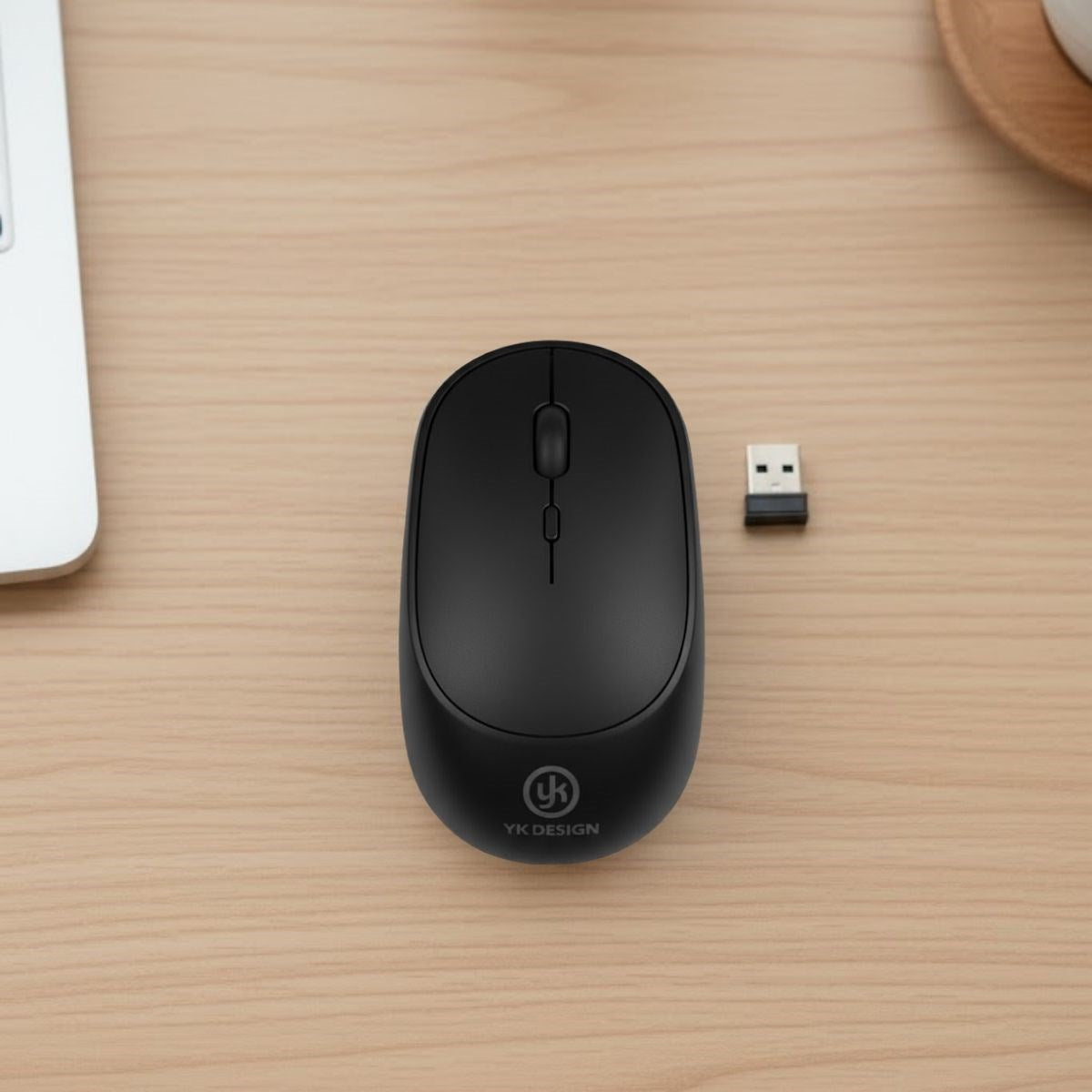 BUFFER® Siyah Renkli Ergonomik Sessiz Kablosuz Mouse – USB Alıcılı, Ofis ve Oyun İçin Konforlu Bilgisayar Faresi MS6310