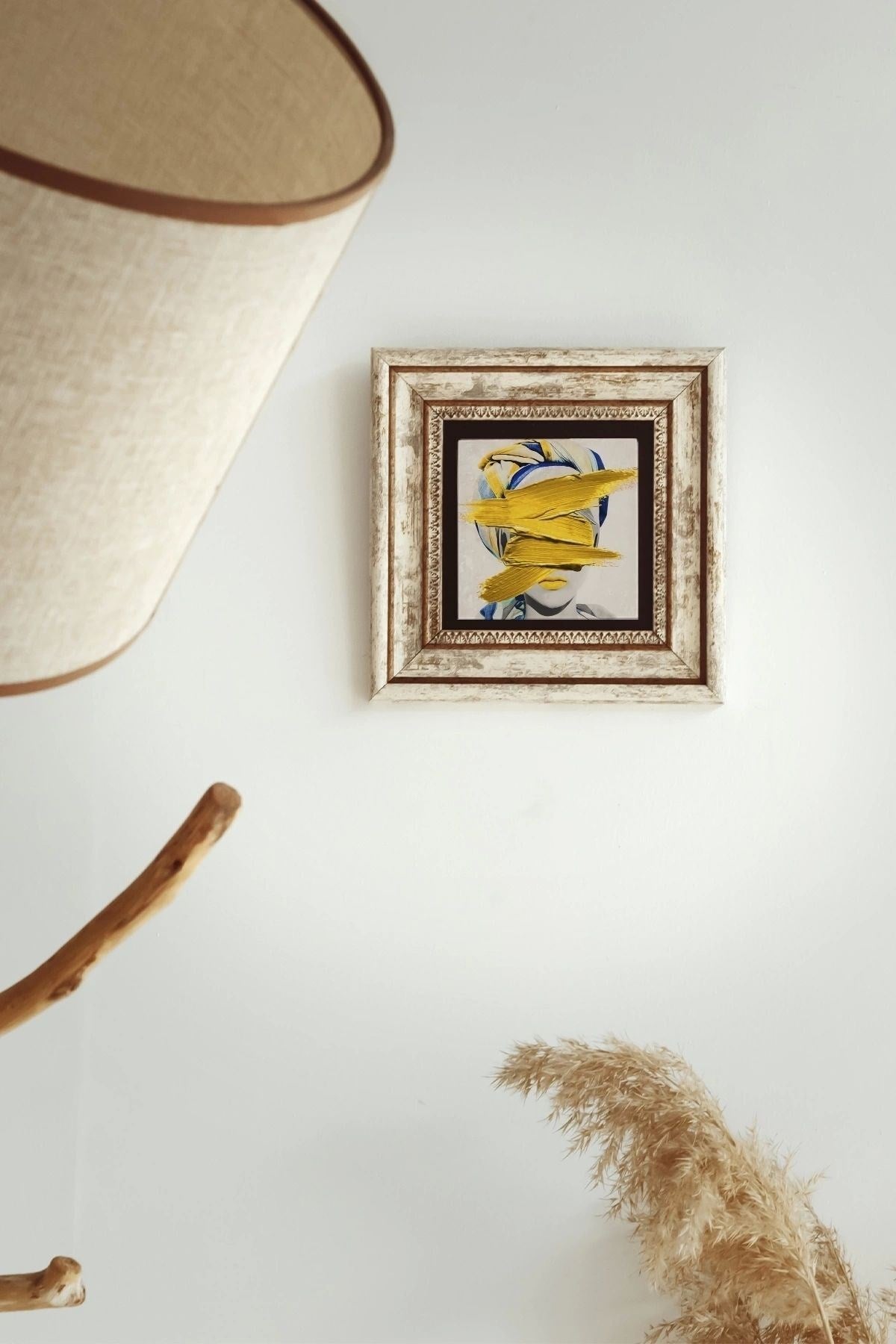 Çerçeveli Taş Tablo , Çerçeveli Taş Duvar Dekoru-enkcrcvtbl-00205 20 cm