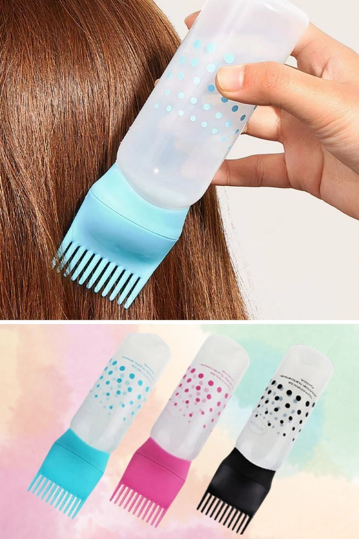 BUFFER® Saç Boyama Aparatı Taraklı Saç Bakımı Krem Saç Yağı Uygulama Aparatı