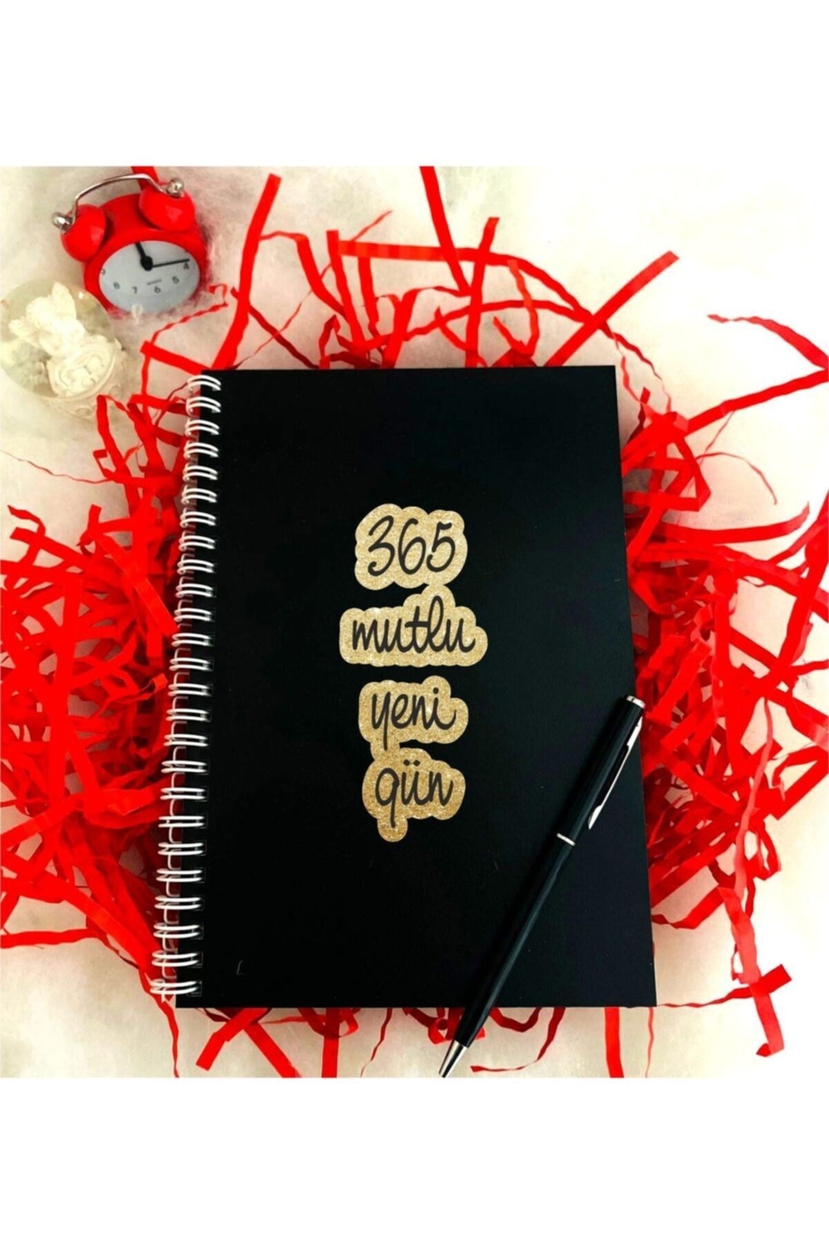 Yeni Yıl 365 Mutlu Yeni Gün Defter Kalem Seti