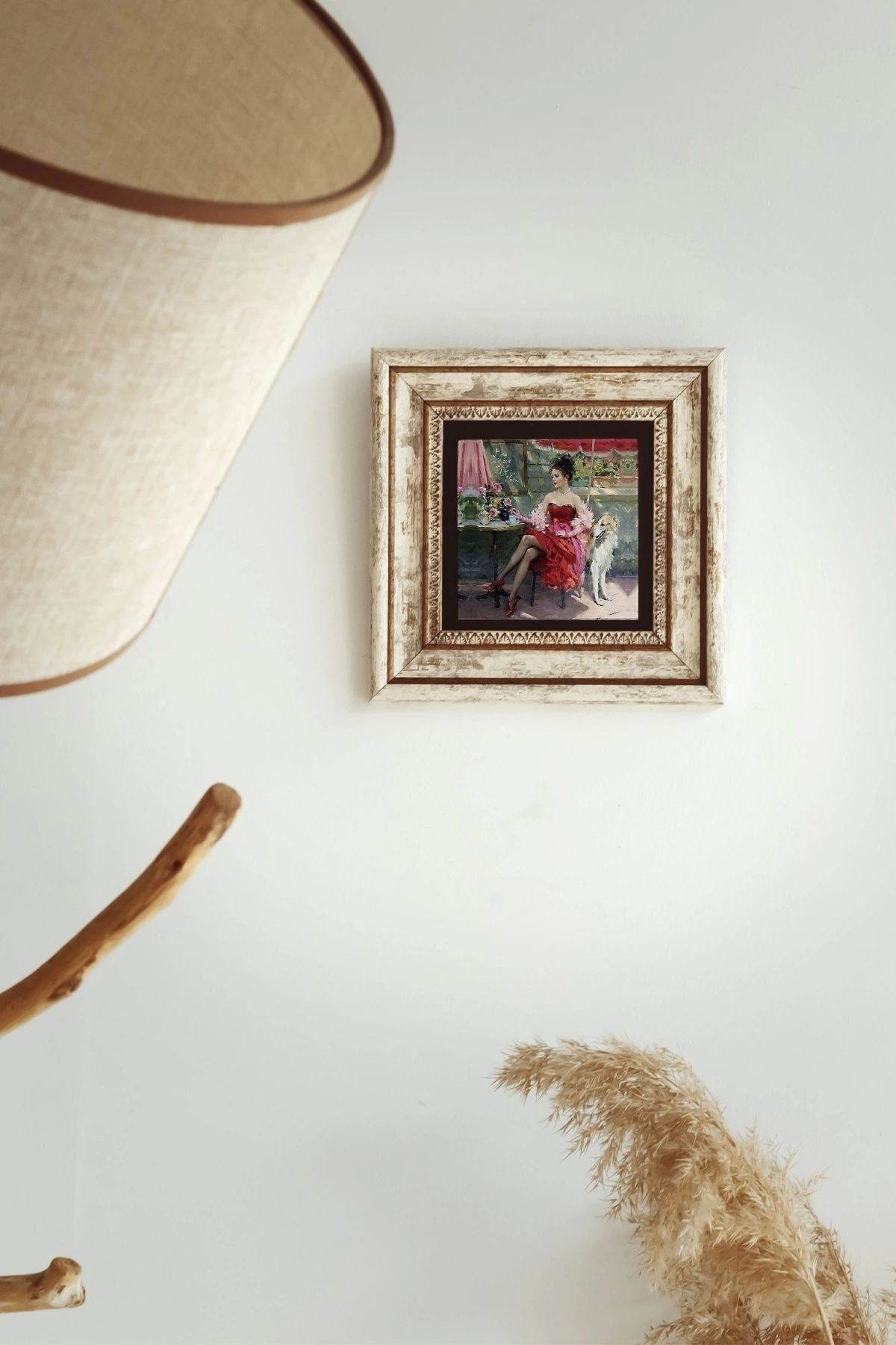 Çerçeveli Taş Tablo , Çerçeveli Taş Duvar Dekoru-enkcrcvtbl-00169 20 cm