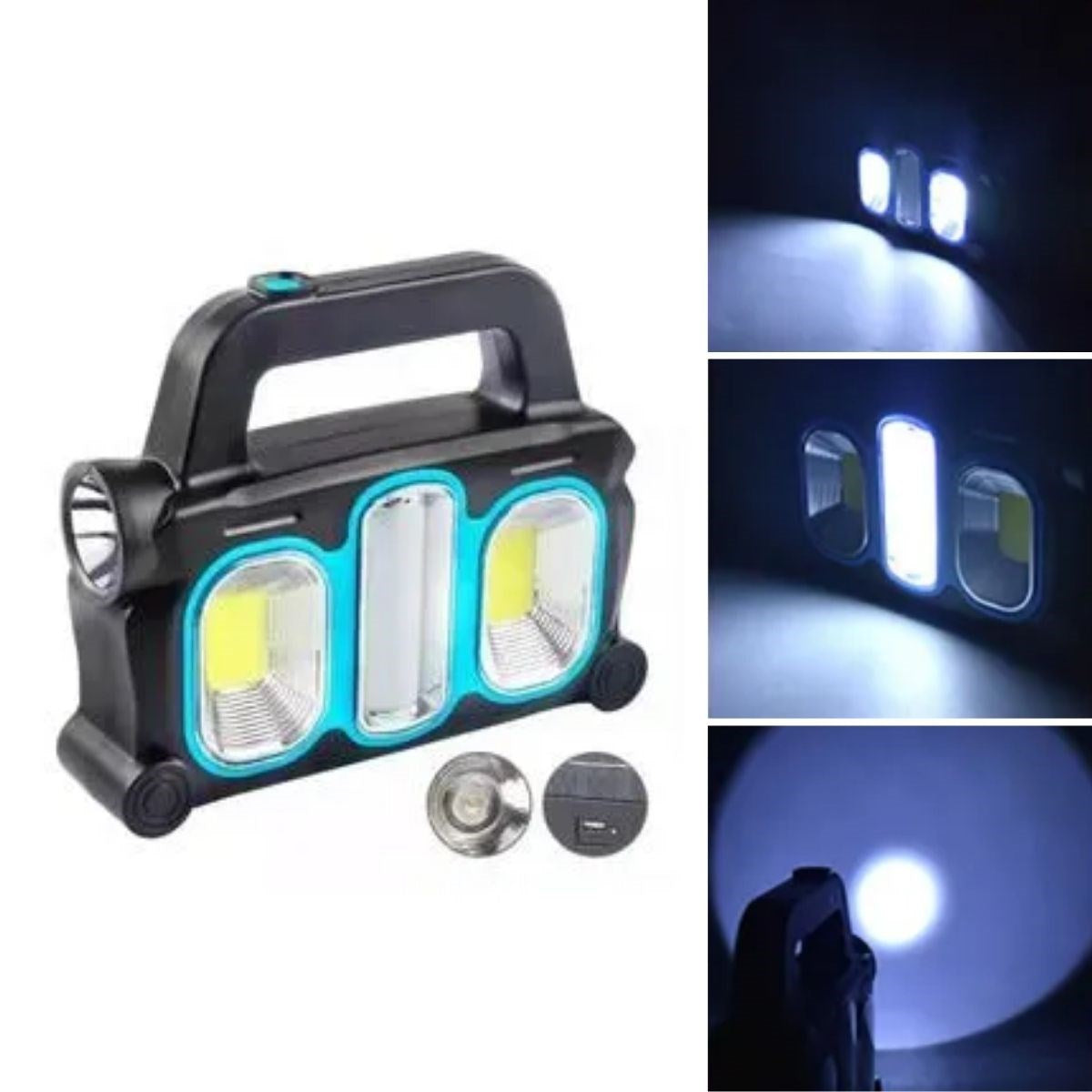 BUFFER® Hurry Bolt Güneş Enerjili Taşınabilir Çalışma Lambası – Powerbank Özellikli