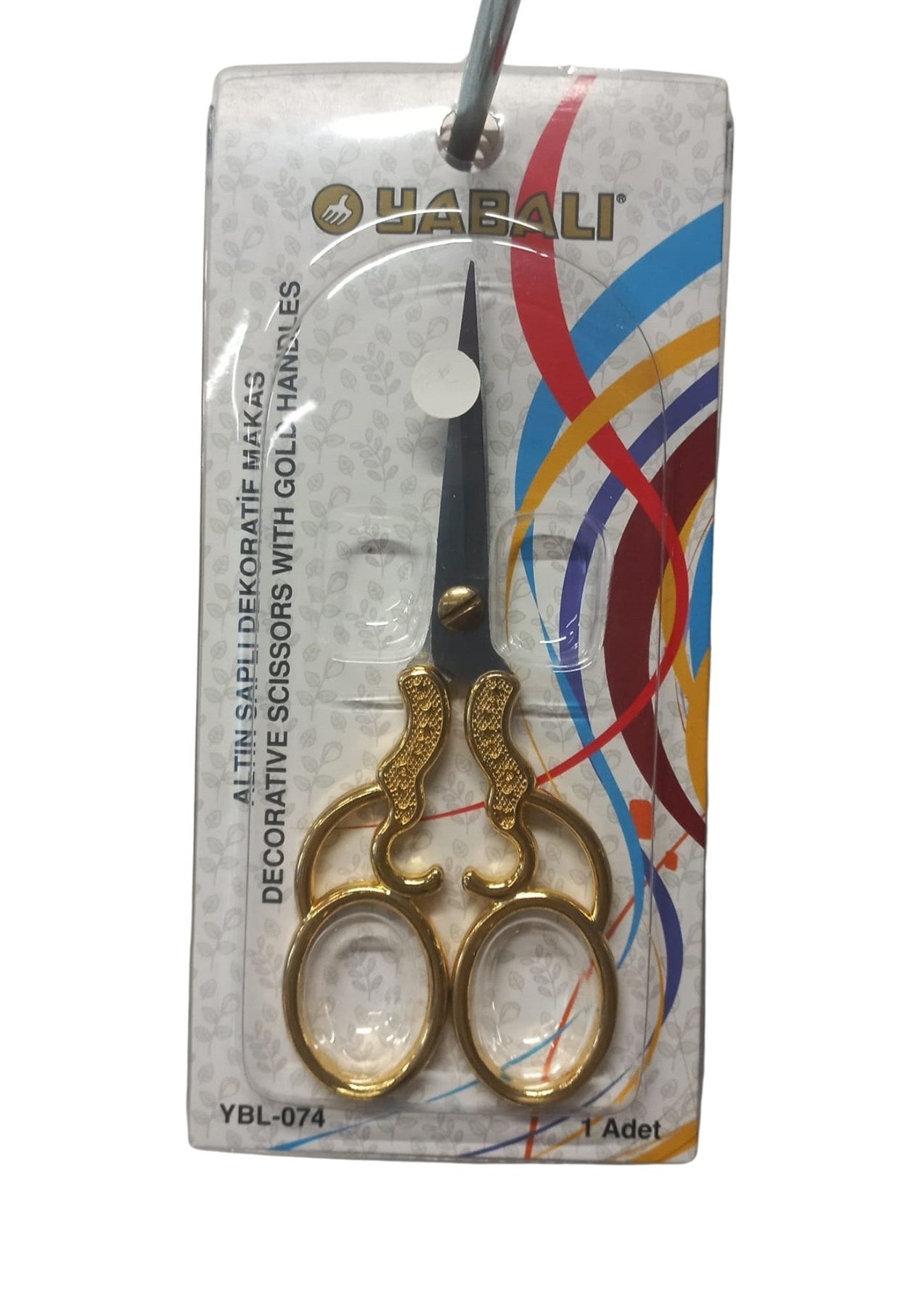 Nakış Makası Altın Saplı Dekoratif Makas YBL-074 Model 2