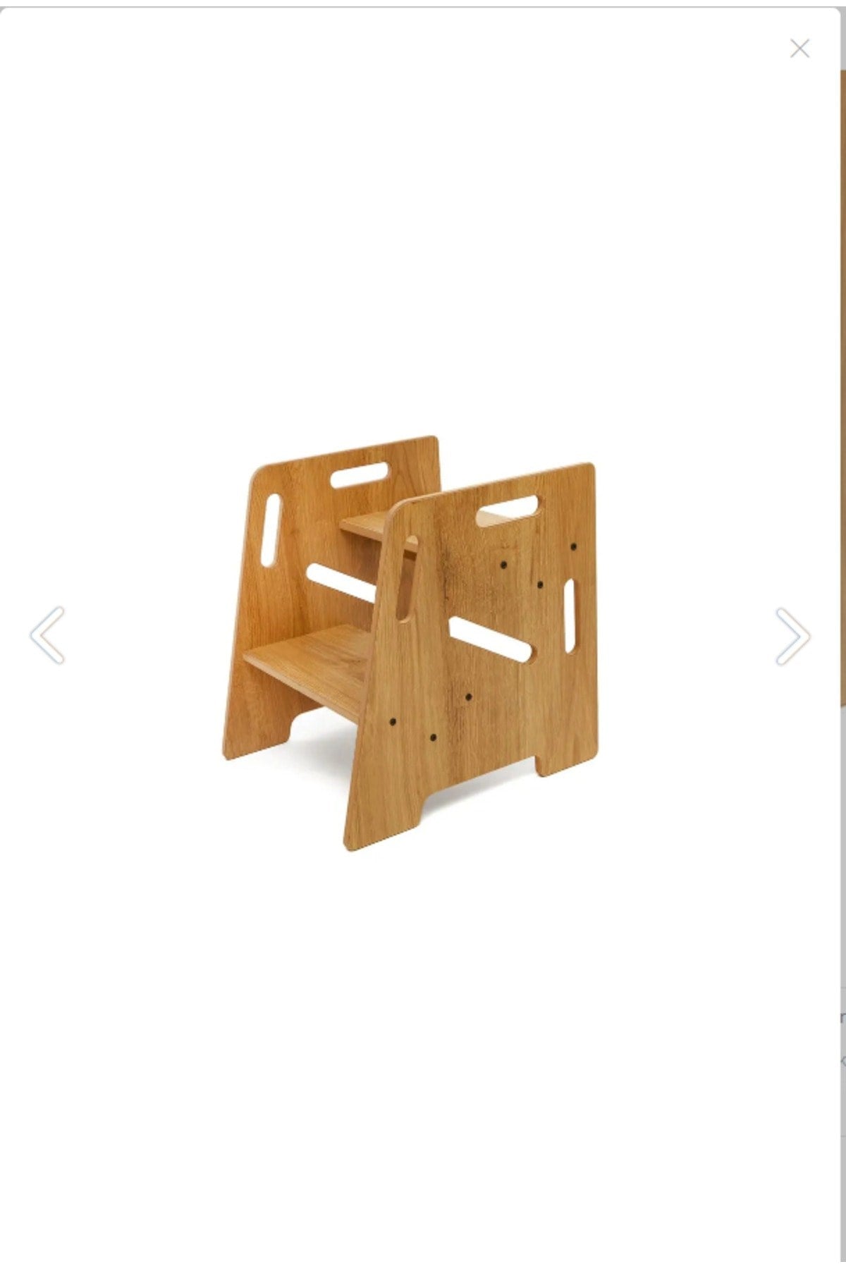 Çocuk / Yetişkin Montessori Ahşap Basamak, Yükseltici, Tabure