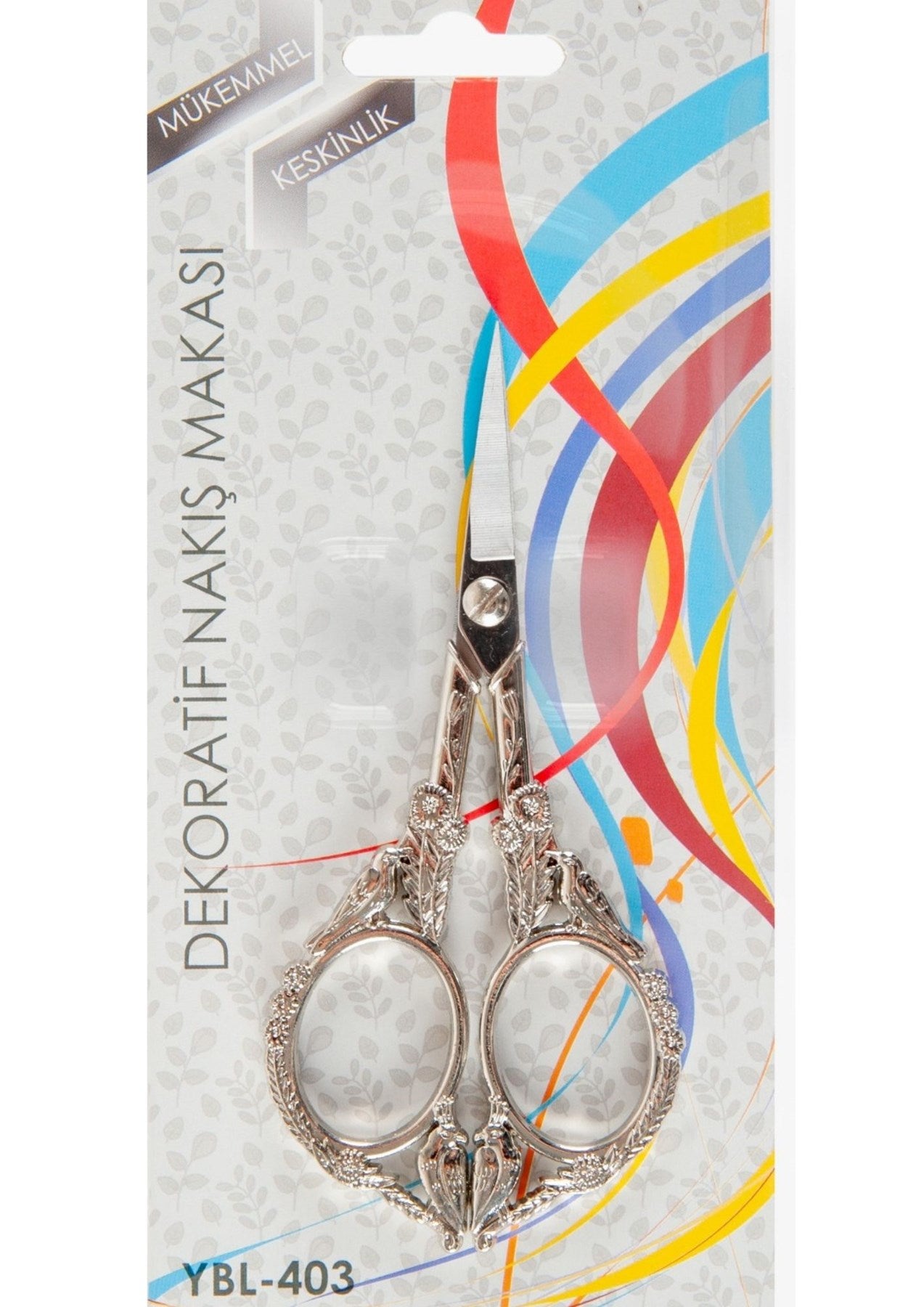 Nakış Makası Dekoratif Gümüş Kuş YBL-403 Model 21