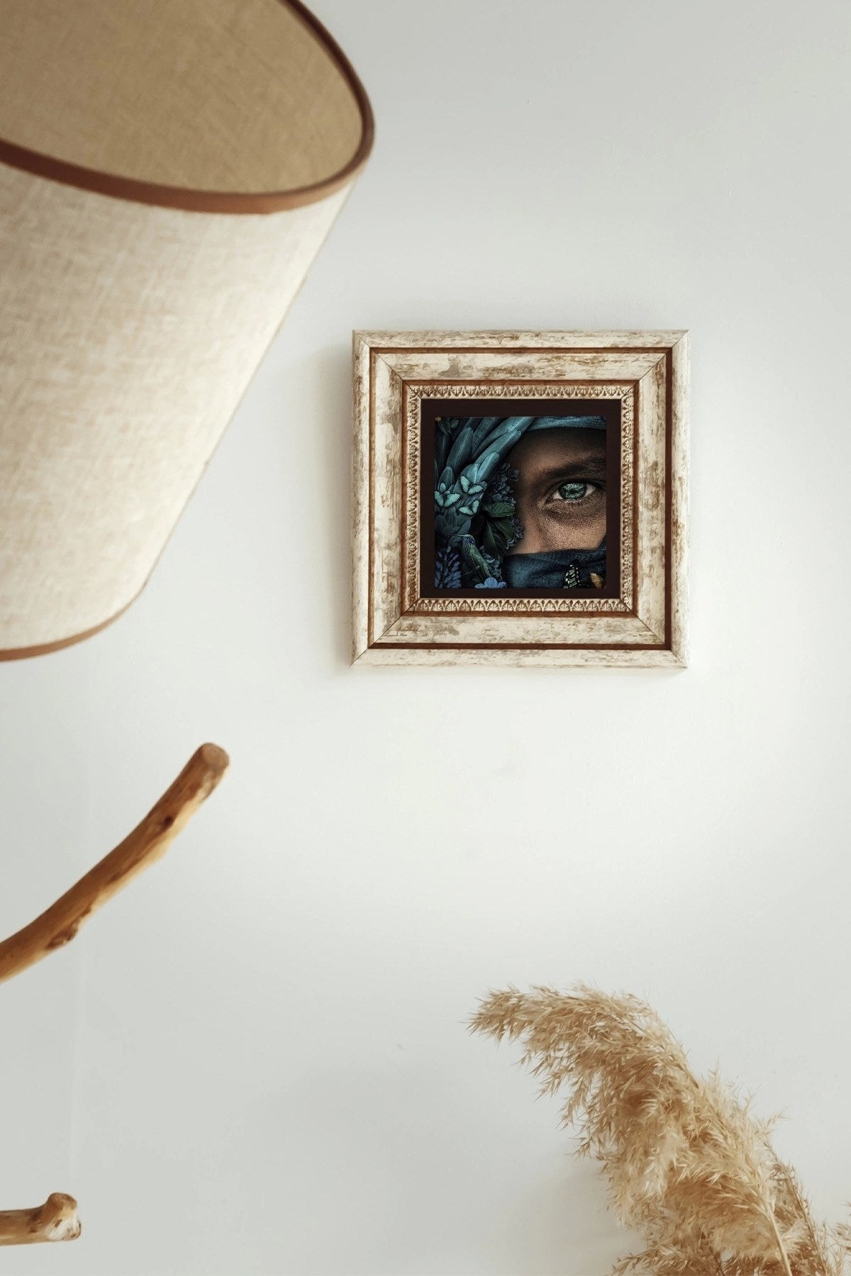 Çerçeveli Taş Tablo , Çerçeveli Taş Duvar Dekoru-enkcrcvtbl-00185 20 cm