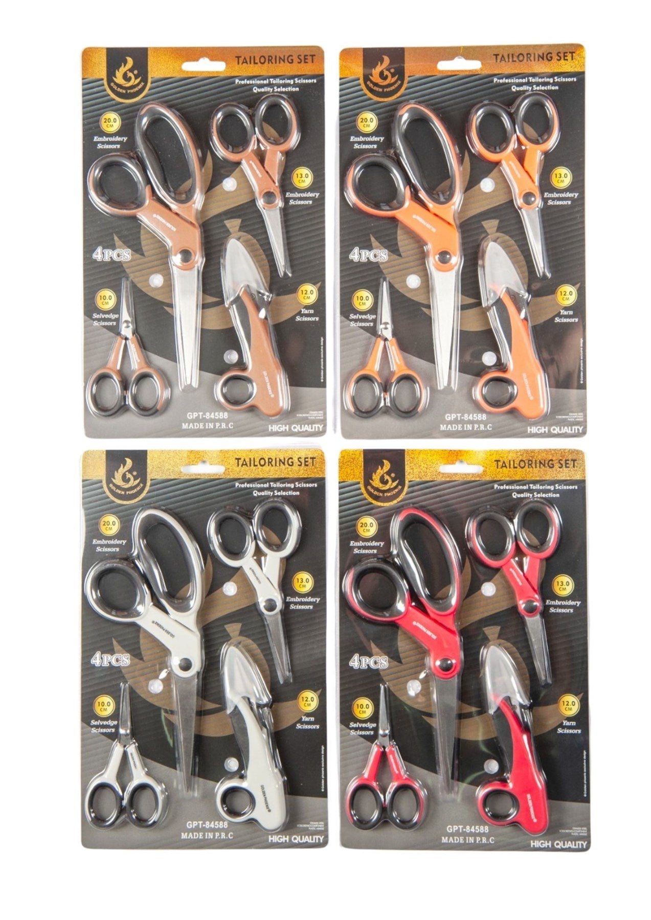 Makas Seti Dörtlü (Renk Stok Durumuna Göre)