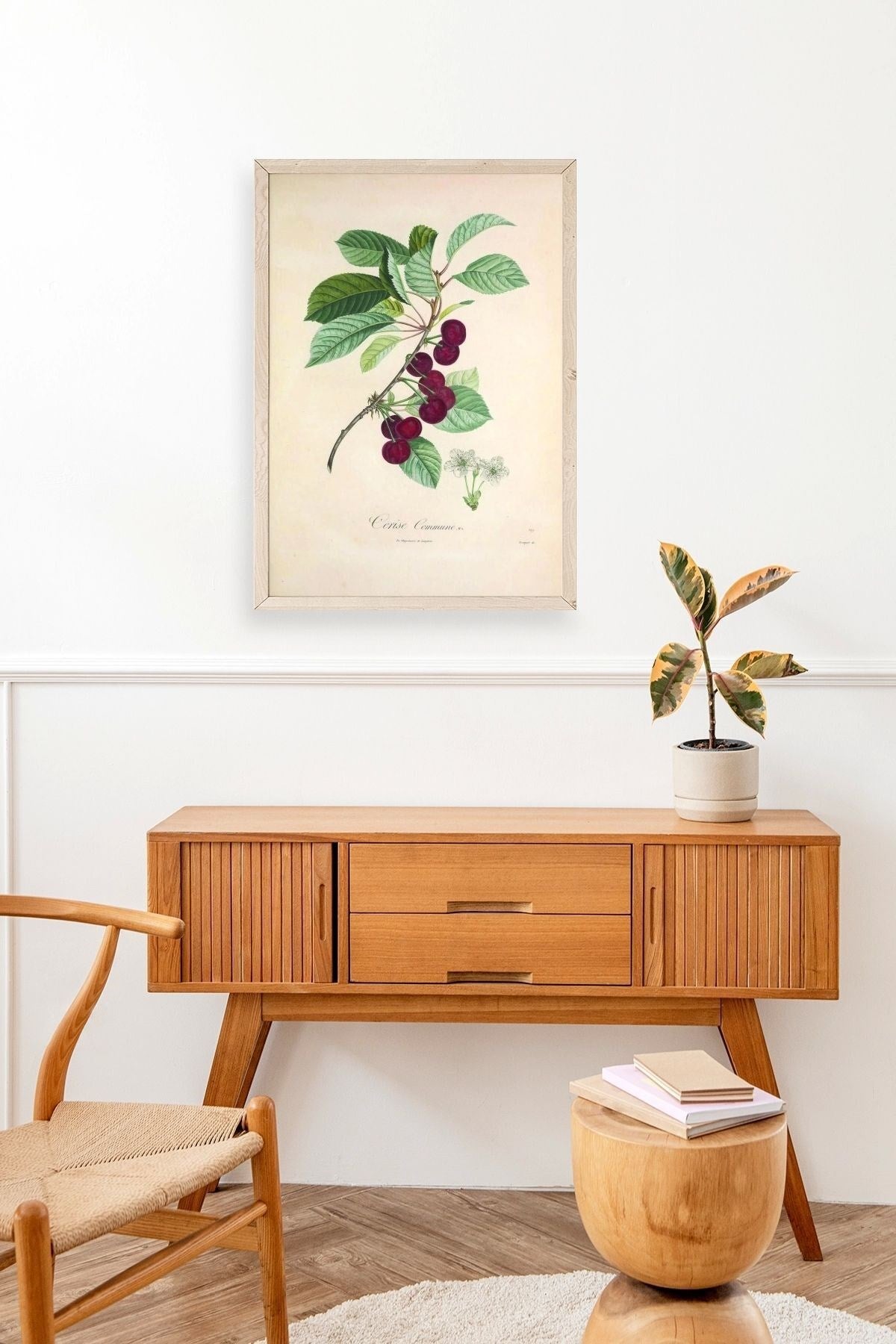 Meyveler Ahşap Çerçeveli Tablo 30 x 42