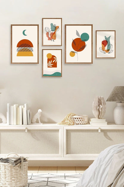 Çiçekler 5'li Tablo 30 x 40