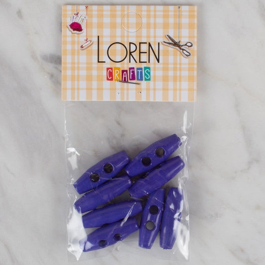 Loren Crafts saks mavi 8 li çoban düğme - 105