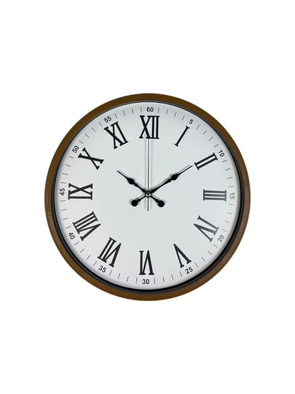 Zentime 36 Cm Kahverengi Dekoratif Duvar Saati