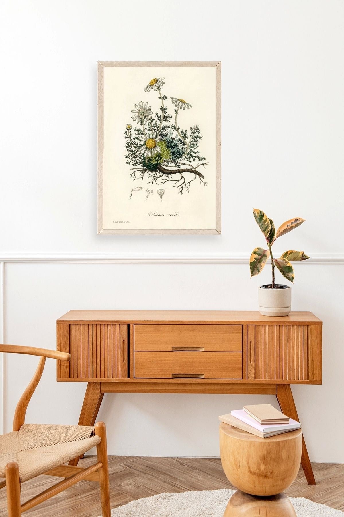 Papatya Ahşap Çerçeveli Tablo 50 x 70