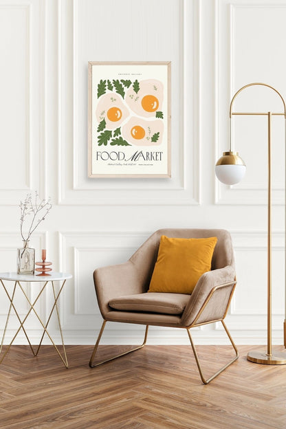 Yumurta Ahşap Çerçeveli Tablo 23 x 30