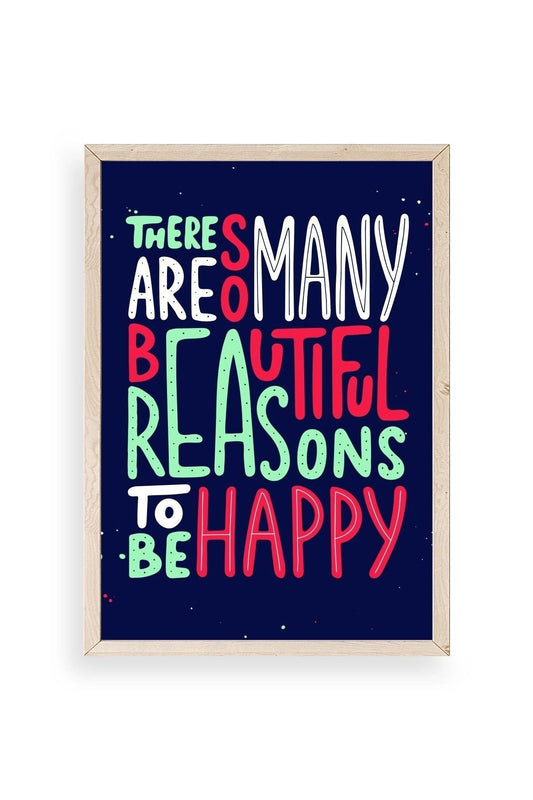 Motto Ahşap Çerçeveli Tablo 17 x 23