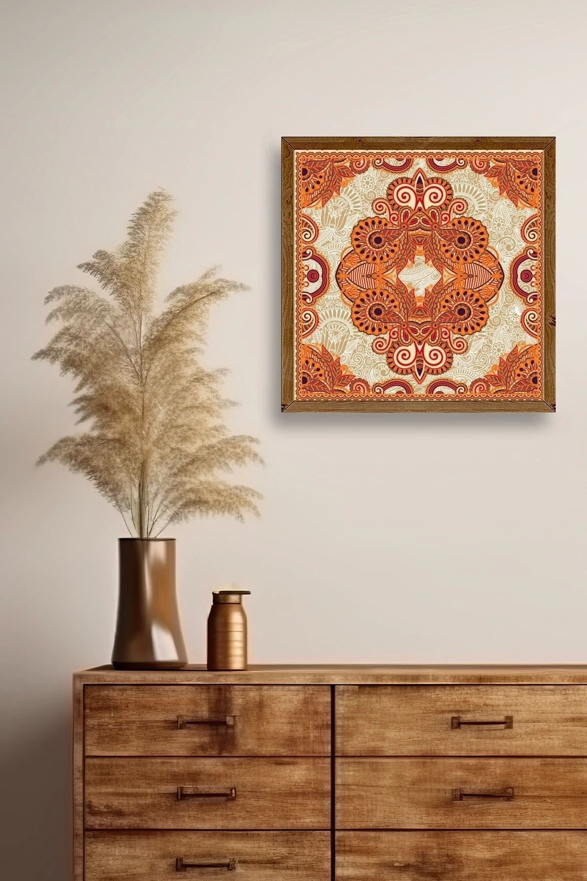 Motif Ahşap Çerçeveli Tablo 50 x 50