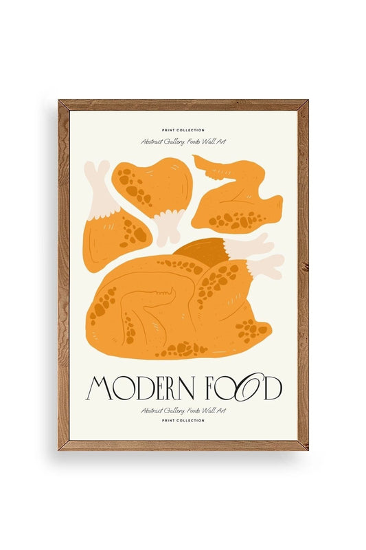 Tavuk Ahşap Çerçeveli Tablo 23 x 30