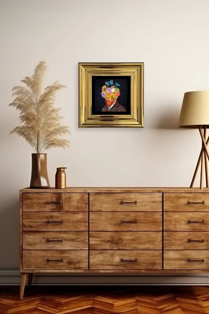 Van Gogh Çerçeveli Taş Tablo 20 cm