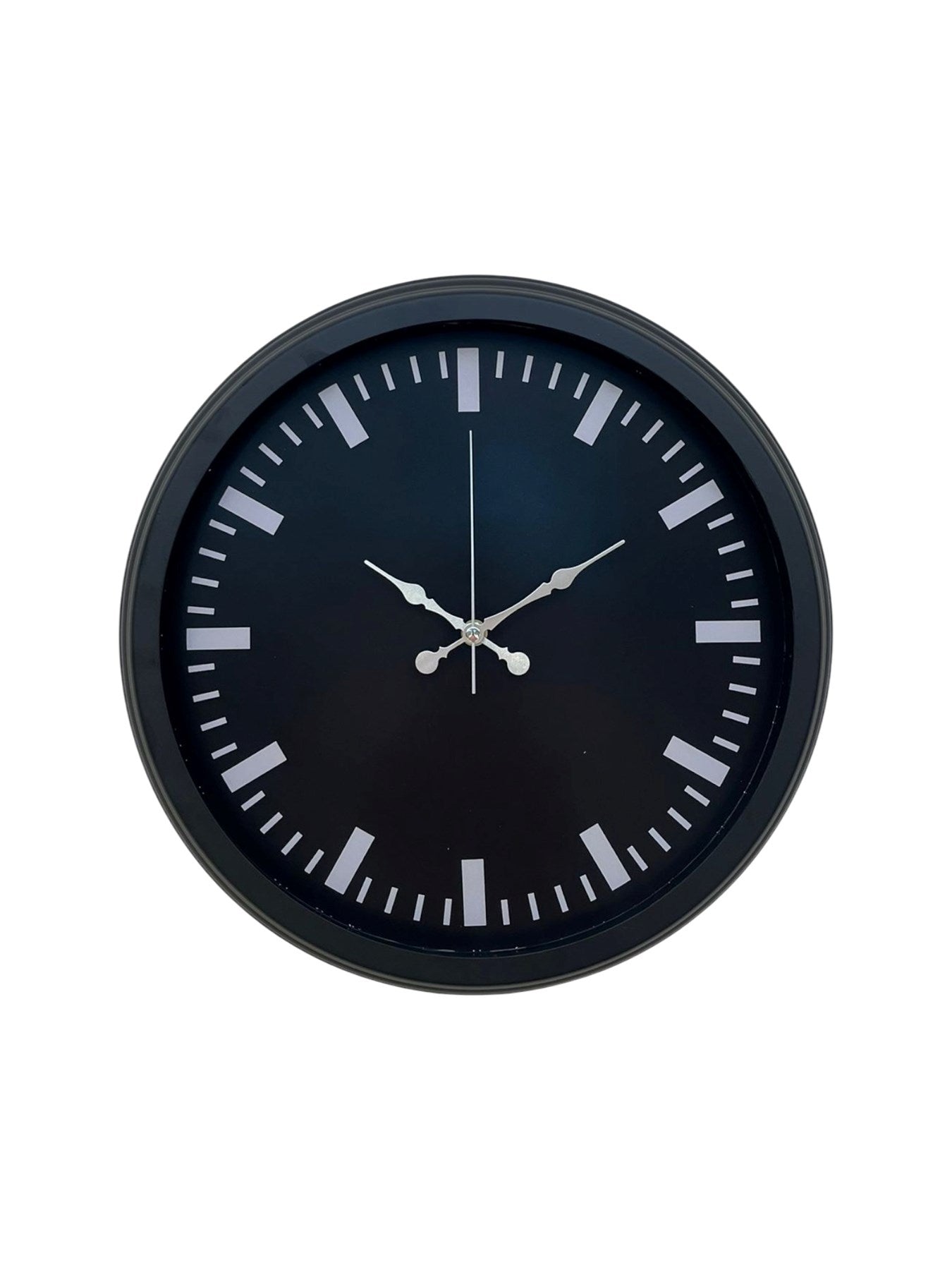 Black Baseline 40 Cm Metal Duvar Saati