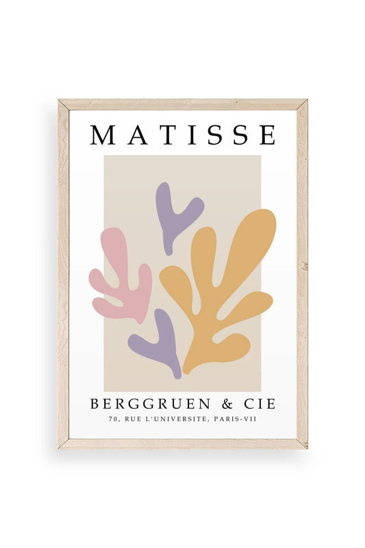 Soyut Ahşap Çerçeveli Tablo 50 x 70