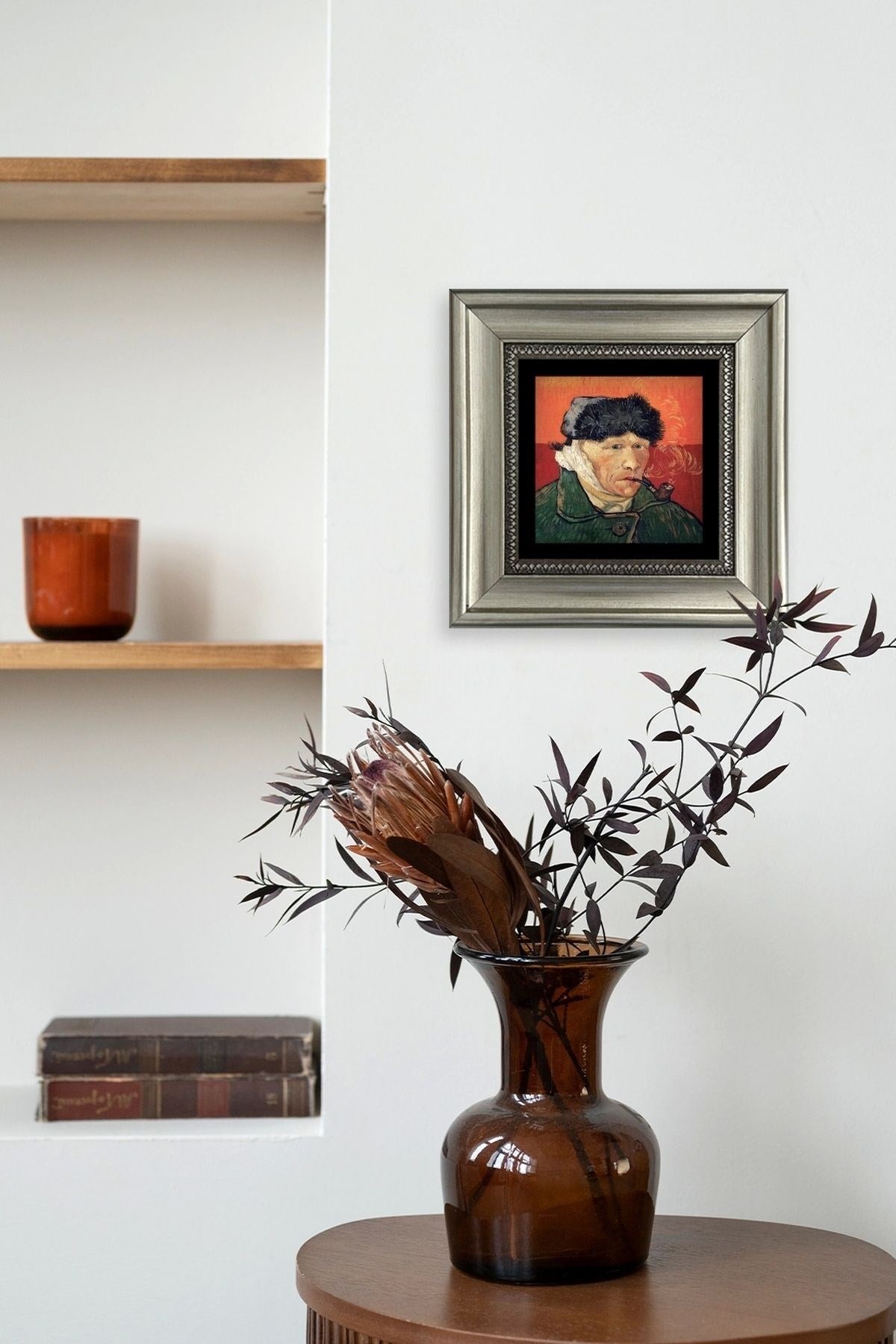 Van Gogh Çerçeveli Taş Tablo 20 cm