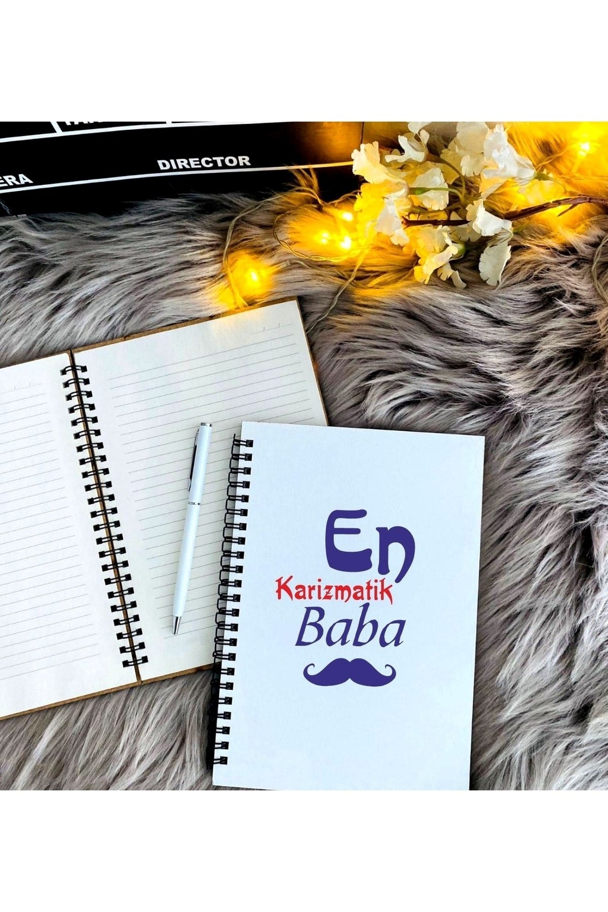 Babalar Günü Için En Karizmatik Baba Baskılı Defter Kalem Seti