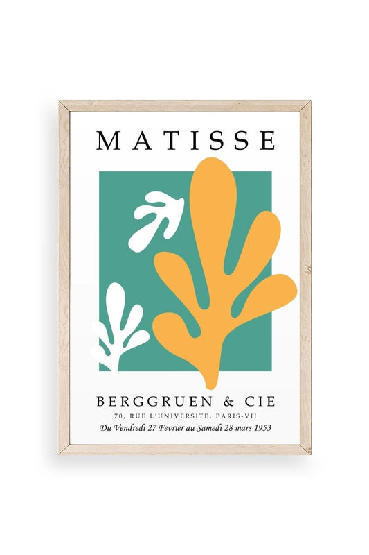 Soyut Ahşap Çerçeveli Tablo 30 x 42