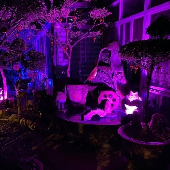 BUFFER® Kumandalı Led Işık Dış Cephe AydınlatmasıÇok Renkli RGBLed Panel Işık PartiLed Aydınlatma