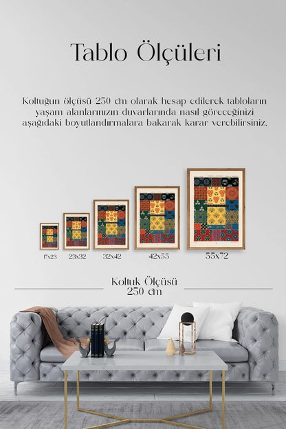Motif Ahşap Çerçeveli Tablo 30 x 42