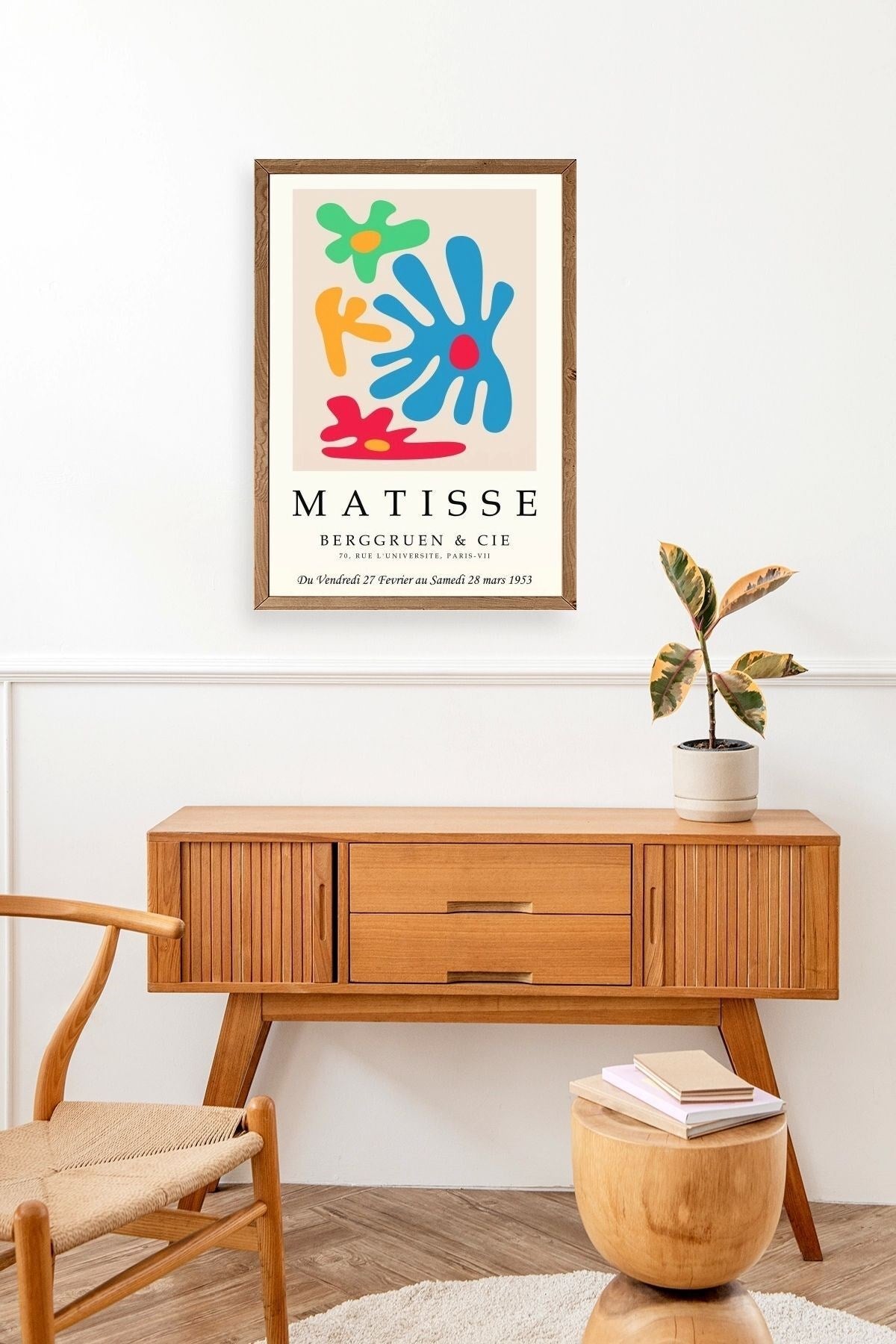 Fransız Ahşap Çerçeveli Tablo 50 x 70