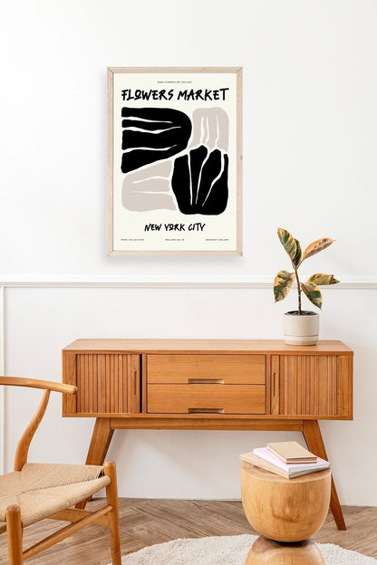 Çiçek Ahşap Çerçeveli Tablo 50 x 70