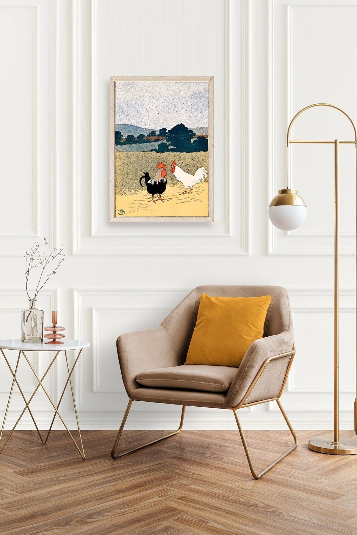 Edward Penfield Ahşap Çerçeveli Tablo 30 x 42