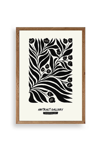 Soyut Ahşap Çerçeveli Tablo 23 x 30