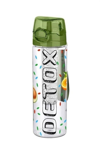 BUFFER® Tutma Saplı Kilitli Kendiliğinden Süzgeçli Kolay Taşınabilir Detoks Sporcu Diyet Matarası