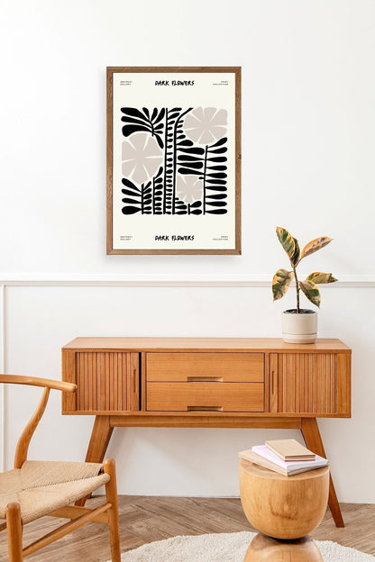 Çiçek Ahşap Çerçeveli Tablo 50 x 70