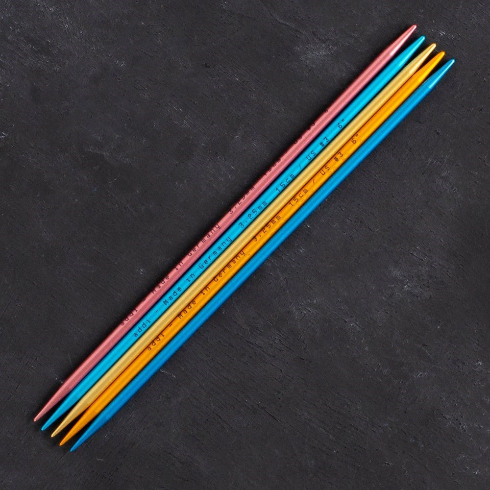 Addi Colibri 3,25mm 15cm Renkli Çorap Şişi - 204-7