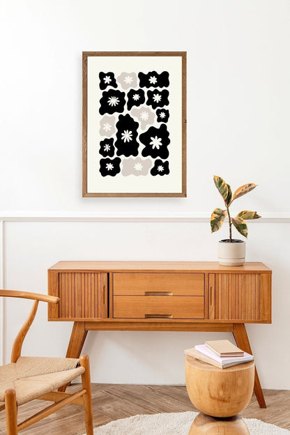 Çiçek Ahşap Çerçeveli Tablo 23 x 30