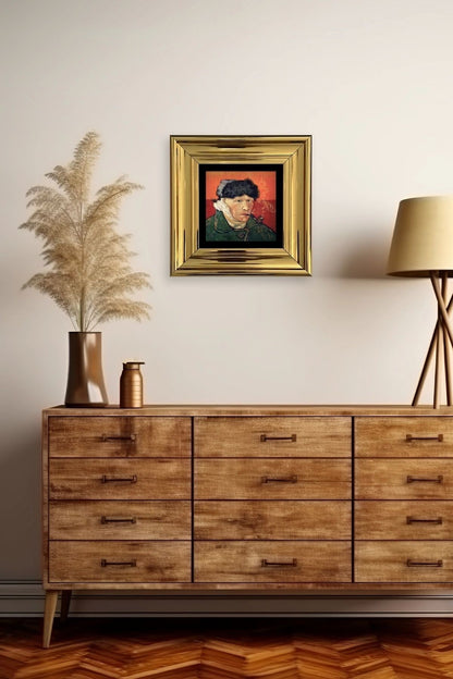 Van Gogh Çerçeveli Taş Tablo 20 cm