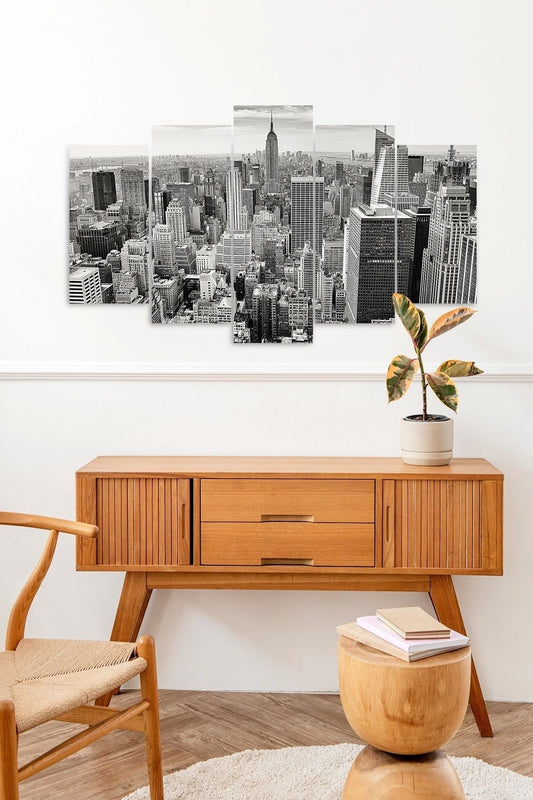 Gökdelen Şehir 5 Parçalı Mdf Tablo 60 x 100