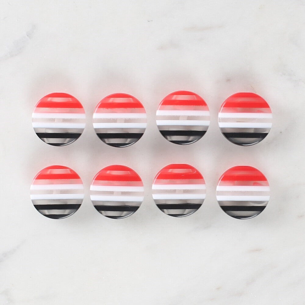 Loren Crafts 8'li Desenli Düğme - 1090