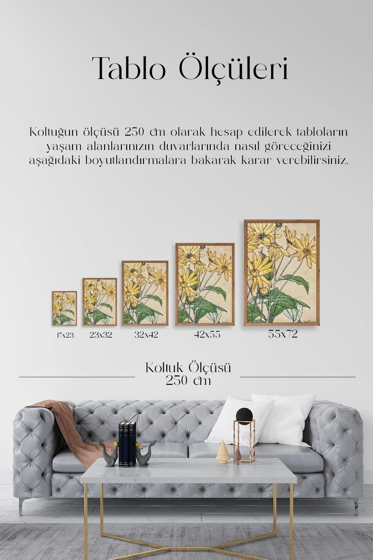 Hannah Borger Ahşap Çerçeveli Tablo 50 x 70