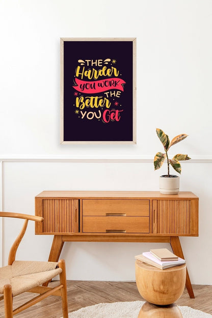 Motto Ahşap Çerçeveli Tablo 17 x 23