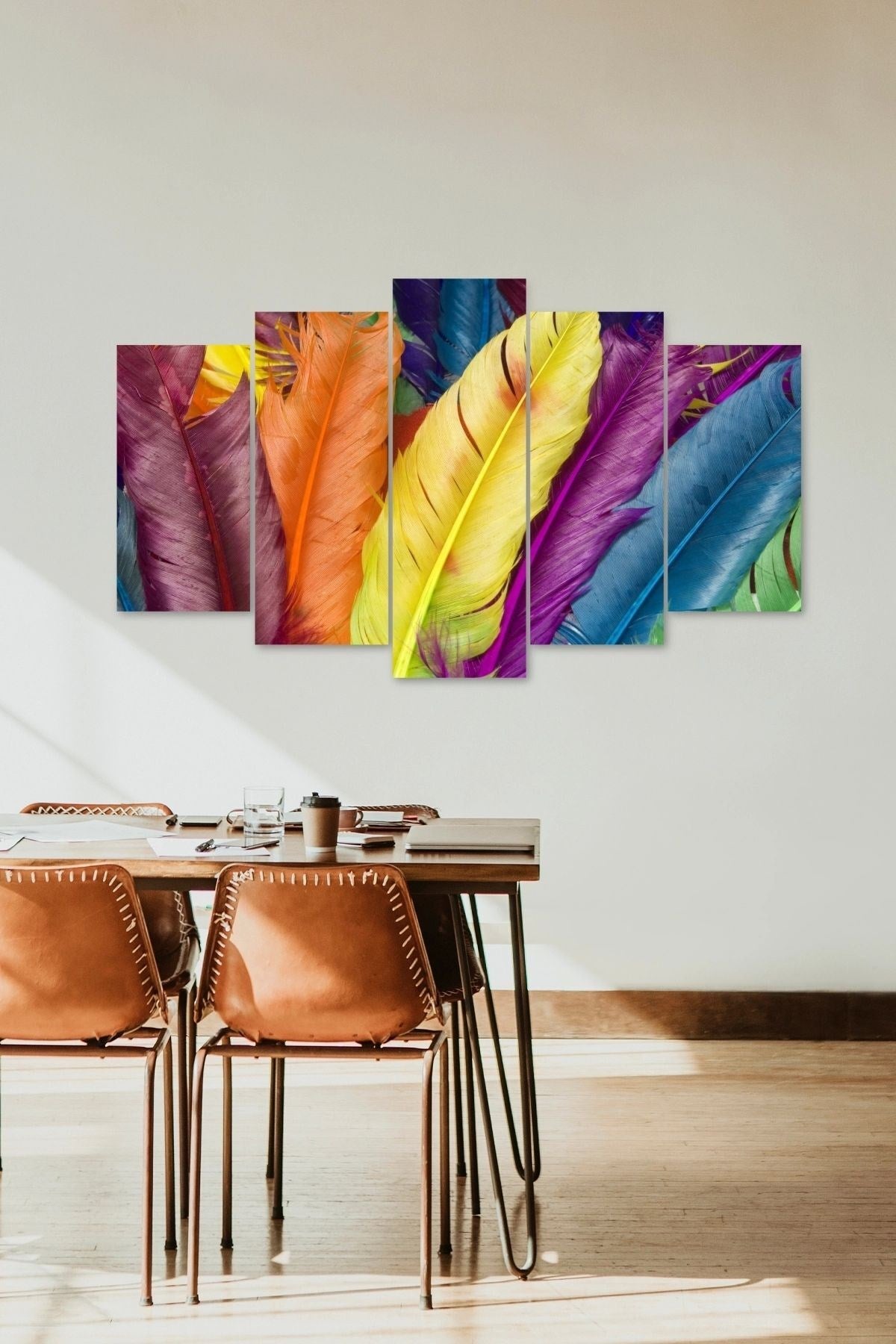 Renkler 5 Parçalı Mdf Tablo 60 x 100