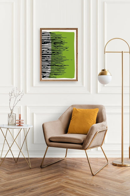 Modern Ahşap Çerçeveli Tablo 50 x 70